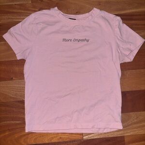 Forever 21 Pink Short Sleeve Baby Tee